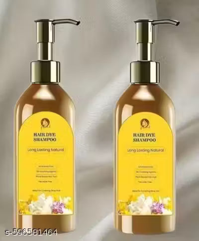 Long Lasting Natural Hair Dye Shampoo Hair Dye Shampoo for Women & Men Hair Dye Instant Black Hair Shampoo Strengthnes And Revitalizes Hair Hair Dye Shampoo hair dye shampoo before and after, hair dye shampoo dark brown, hair shampoo 300ml (Pack Of 2)